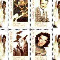 Somaliland 1999 Sights & Sounds of the Century (Film Stars) perf sheetlet containing set of 4 values