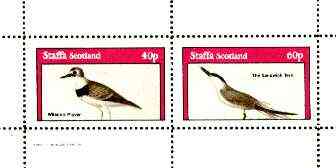 Staffa 1982 Birds #67 (Plover & Tern) perf set of 2 values unmounted mint