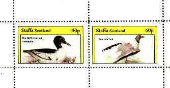 Staffa 1982 Birds #68 (Sheldrake & Gull) perf set of 2 values unmounted mint