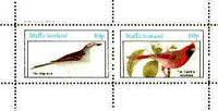 Staffa 1982 Birds #69 (Chip-bird & Grosbeak) perf set of 2 values unmounted mint