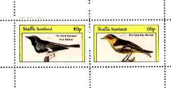 Staffa 1982 Birds #70 (Blue & Cape May Warblers) perf set of 2 values unmounted mint