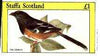 Staffa 1982 Birds #70 (Chewink) imperf souvenir sheet (£1 value) unmounted mint