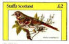 Staffa 1982 Birds #70 (Fox Coloured Sparrow) imperf deluxe sheet (£2 value) unmounted mint