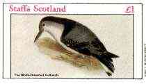 Staffa 1982 Birds #71 (White-breasted Nuthatch) imperf souvenir sheet (£1 value) unmounted mint
