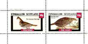 Eynhallow 1982 Game Birds (Partridge & Grouse) perf set of 2 values unmounted mint