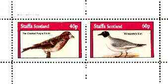 Staffa 1982 Birds #73 (Finch & Gull) perf set of 2 values unmounted mint