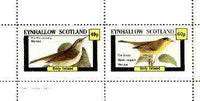 Eynhallow 1982 Birds #33 (Worm-Eating & Black-Capped Warblers) perf set of 2 values unmounted mint