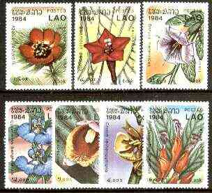 Laos 1984 Woodland Flowers complete set of 7 unmounted mint, SG 741-47*