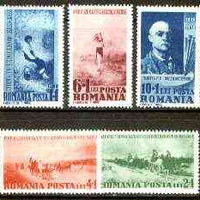 Rumania 1938 Birth Cent of Nicholas Grigorescu (painter) set of 5 unmounted mint, SG 1385-89, Mi 564-68