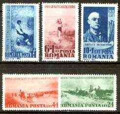 Rumania 1938 Birth Cent of Nicholas Grigorescu (painter) set of 5 unmounted mint, SG 1385-89, Mi 564-68