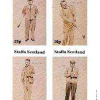 Staffa 1981 Golfers imperf set of 4 values (10, 25, 40 & 75p) unmounted mint