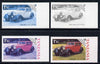 Tanzania 1986 Centenary of Motoring 1s50 Rolls Royce 20/25 set of 4 imperf progressive colour proofs unmounted mint (as SG 456)
