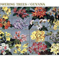 Guyana 1990 Flowering Trees sheetlet containing set of 16 values unmounted mint, Sc #2371