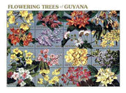 Guyana 1990 Flowering Trees sheetlet containing set of 16 values unmounted mint, Sc #2371