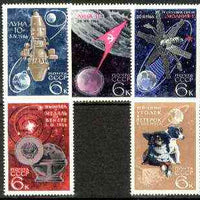 Russia 1966 Space Achievements set of 5 unmounted mint, SG 3313-17*