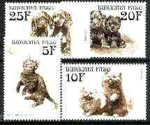 Burkina Faso 1999 Kittens & Puppies set of 4 unmounted mint