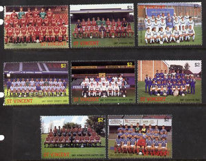 St Vincent 1987 English Football teams perf set of 8 unmounted mint SG 1090-97)