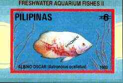 Philippines 1993 Fish imperf souvenir sheet overprinted SPECIMEN, unmounted mint scarce publicity proof, only 200 produced