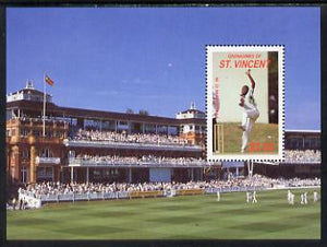 St Vincent - Grenadines 1988 Cricketers $3 m/sheet unmounted mint SG MS 581