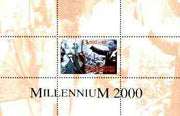 Turkmenistan 1999 Millennium Personalities (Einstein & Luther King) perf souvenir sheet unmounted mint