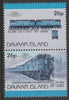 Davaar Island 1983 Locomotives #1 Canadian National Class V1-a loco No.9000 26p perf se-tenant pair with yellow omitted unmounted mint