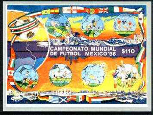Mexico 1986 Football World Cup imperf m/sheet unmounted mint