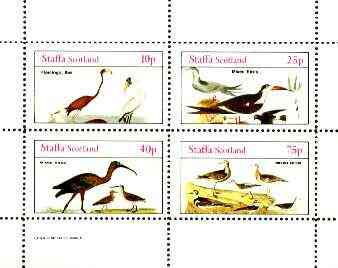 Staffa 1982 Birds #74 (Flamingo, Ibis & Mixed Birds) perf set of 4 values unmounted mint