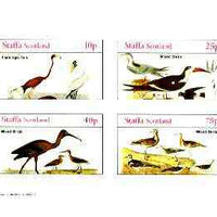 Staffa 1982 Birds #74 (Flamingo, Ibis & Mixed Birds) imperf set of 4 values unmounted mint