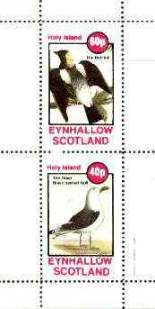 Eynhallow 1982 Birds #41 (Boblink & Gull) perf set of 2 values unmounted mint
