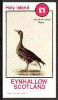 Eynhallow 1982 Birds #41 (White-fronted Goose) imperf souvenir sheet (£1 value) unmounted mint