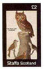 Staffa 1982 Birds #30 (Owl, Finch, Lark & Flycatcher) imperf deluxe sheet (£2 value) unmounted mint