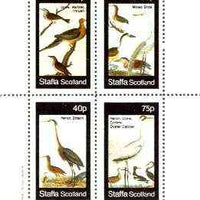 Staffa 1982 Birds #75 (Herons, Thrush, Crane, etc) perf set of 4 values unmounted mint