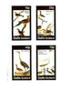 Staffa 1982 Birds #75 (Herons, Thrush, Crane, etc) imperf set of 4 values unmounted mint