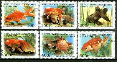 Togo 1999 Fish complete set of 6 values fine cto used*