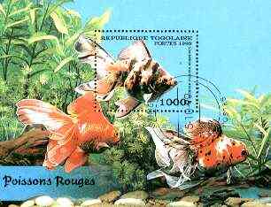 Togo 1999 Fish perf miniature sheet fine cto used