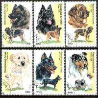 Chad 1999 Dogs complete set of 6 values fine cto used*