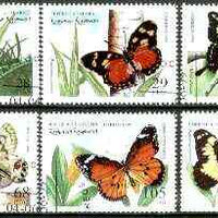 Sahara Republic 1999 Butterflies complete set of 6 values fine cto used*