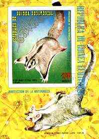 Equatorial Guinea 1974 Australian Animals (Flying Possum) imperf m/sheet fine cto used, MI BL 144
