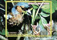 Equatorial Guinea 1976 Asian Birds (130p #2) perf m/sheet fine cto used, MI BL 240