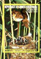 Equatorial Guinea 1976 Asian Birds (200p) imperf m/sheet fine cto used, MI BL 241