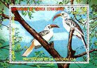 Equatorial Guinea 1976 African Birds (130p) perf m/sheet fine cto used, MI BL 246