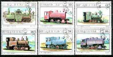 Chad 1999 Railway Locos complete set of 6 values fine cto used*
