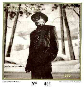 Tanzania 1995 John Lee Hooker imperf m/sheet 2000s value (from limited printing) unmounted mint