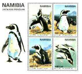 Namibia 1997 WWF - Endangered Species - Penguins perf m/sheet (without WWF logo) unmounted mint, SG MS 717