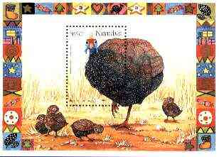 Namibia 1997 Christmas (Guinea Fowl) perf m/sheet unmounted mint, SG MS 748