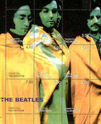 Tadjikistan 1999 Beatles composite perf sheet of 9 values unmounted mint