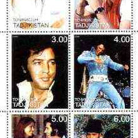 Tadjikistan 1999 Elvis Presley perf sheet of 6 values unmounted mint