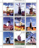 Gagauzia Republic 1999 Windmills perf sheetlet containing complete set of 9 values unmounted mint