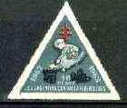 Cinderella - Argentine Republic 1962-63 Christmas triangular TB seal 10p unmounted mint