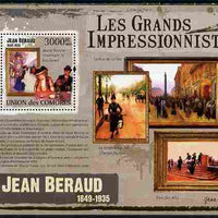Comoro Islands 2009 The Impressionists - Jean Beraud perf souvenir sheet unmounted mint